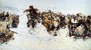 Vasily Surikov Storm of Snow Fortress oil